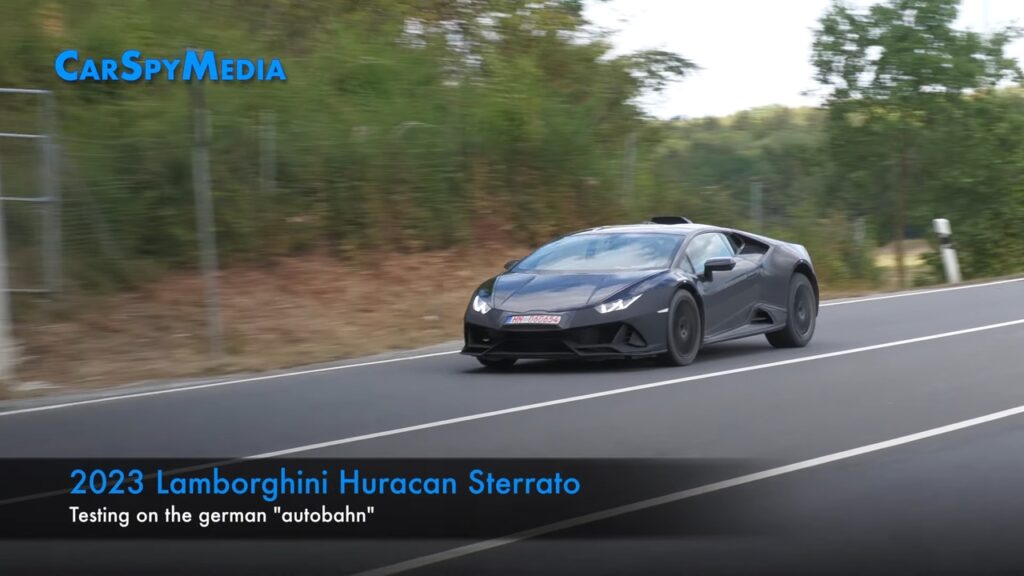 Lamborghini Huracan Sterrato: partiti i test sull’Autobahn [VIDEO SPIA]