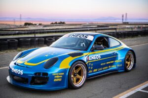 Porsche 911 GT3 STI: Eneos svela una versione con motore Subaru al SEMA Show 2022 [FOTO]