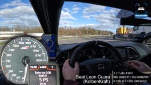 Cupra Leon da 520 CV sfreccia sull’Autobahn [VIDEO]
