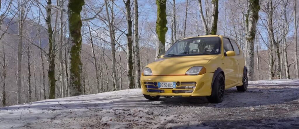 Fiat 600 con motore di Punto Abarth da 250 CV 1