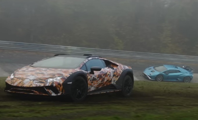 Lamborghini Huracan Sterrato vs Huracan STO in pista: lo spirito off-road per riequilibrare un duello impari [VIDEO]