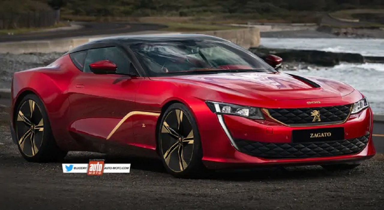 Peugeot 508 Coupé Zagato: il render ispirato alla Alfa Romeo Giulia SWB Zagato