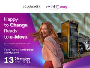 Volkswagen e Enel insieme per spingere la mobilità elettrica in Italia: nasce Ewiva [LIVE STREAMING]