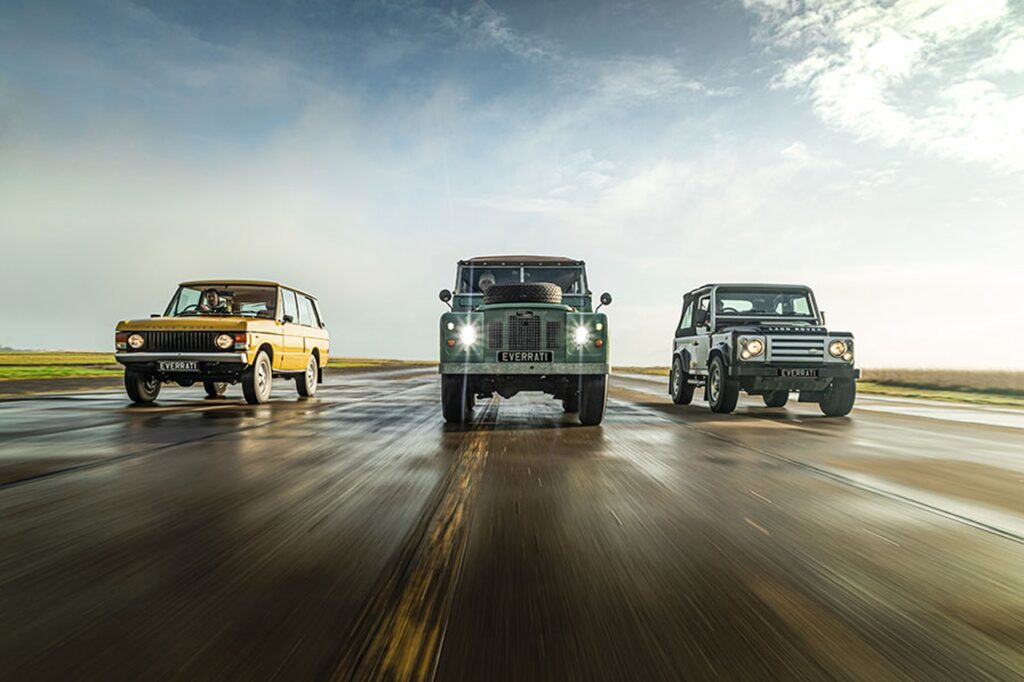 Range Rover Classic e Land Rover Defender ora sono 100% elettrici grazie a Everrati