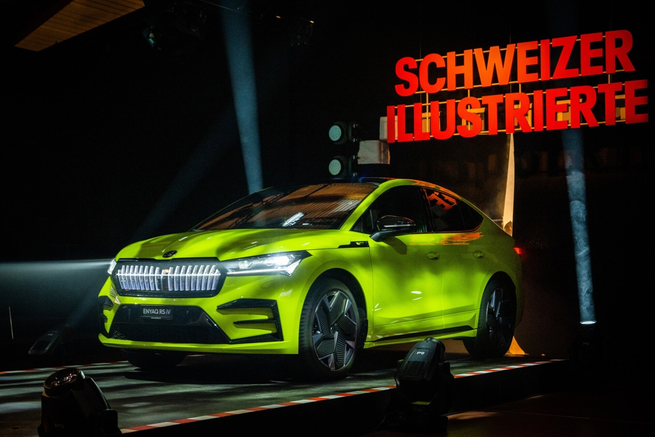 Skoda Enyaq Coupé RS iV: il nuovo SUV coupé sportivo premiato in Svizzera