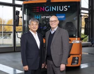 Hyundai, la tecnologia HTWO a idrogeno fornirà energia pulita ai mezzi commerciali Enginius di Faun