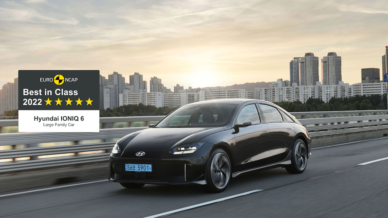 Hyundai Ioniq 6: premiata dall’Euro NCAP come Best in Class