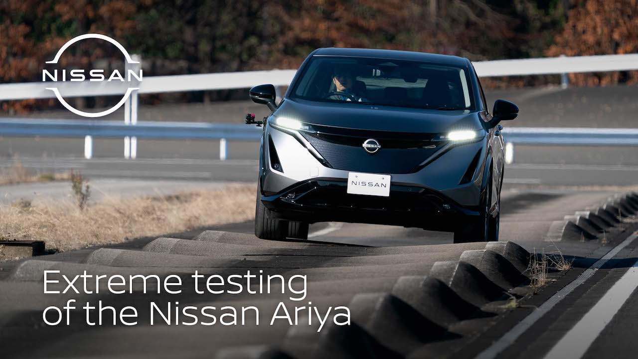 Nissan Ariya: il crossover elettrico ha affrontato vari test di resistenza e durata
