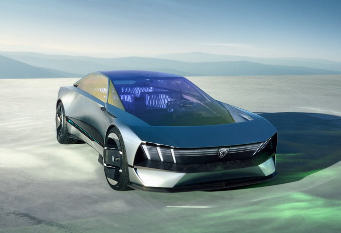 Peugeot Inception Concept: elettrica da 680 CV col volante da videogame [FOTO e VIDEO]