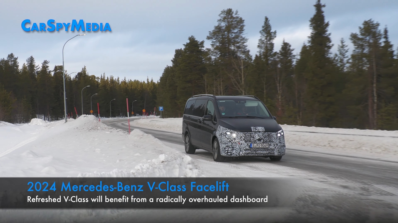 Mercedes Classe V 2024 prototipi neve