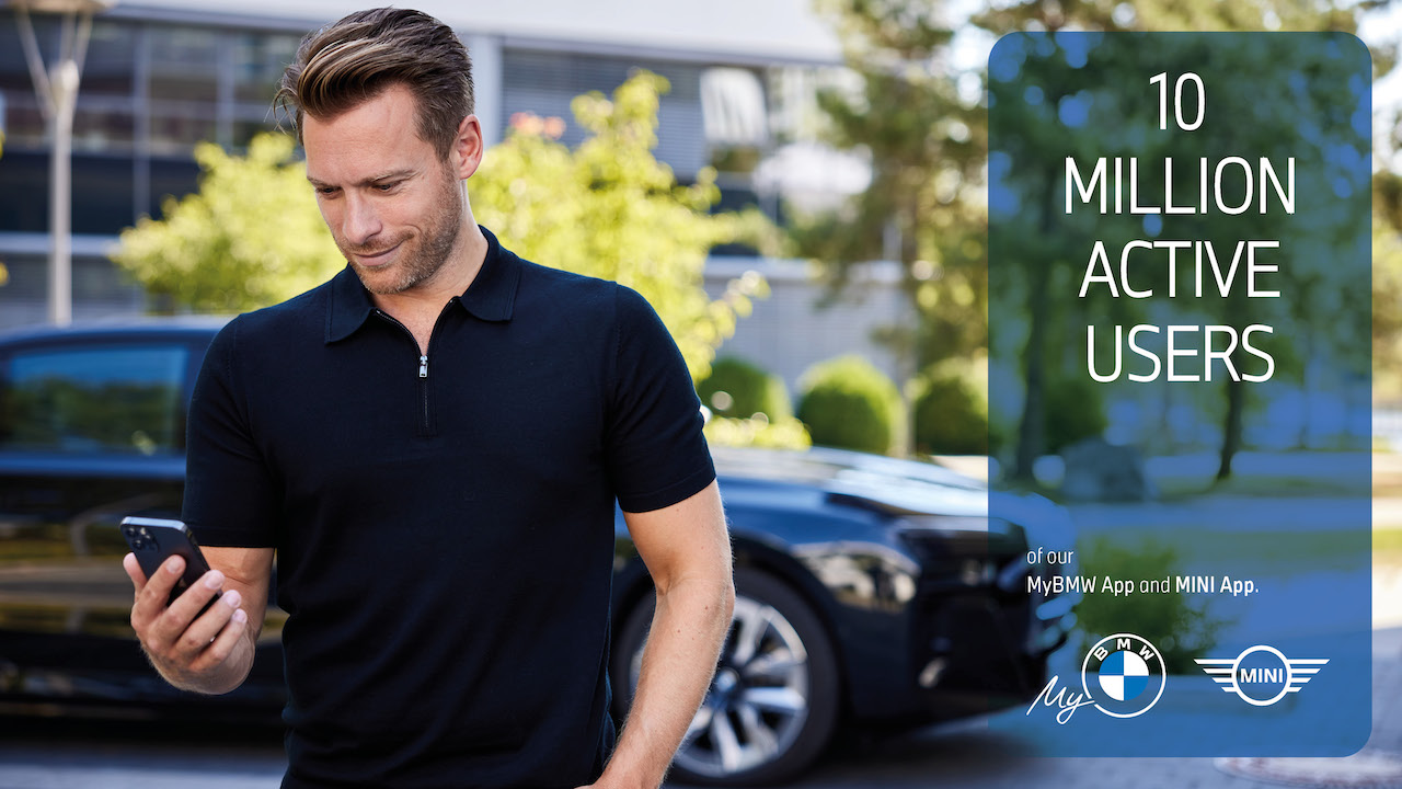 BMW e Mini: le app superano insieme i 10 milioni di utenti attivi