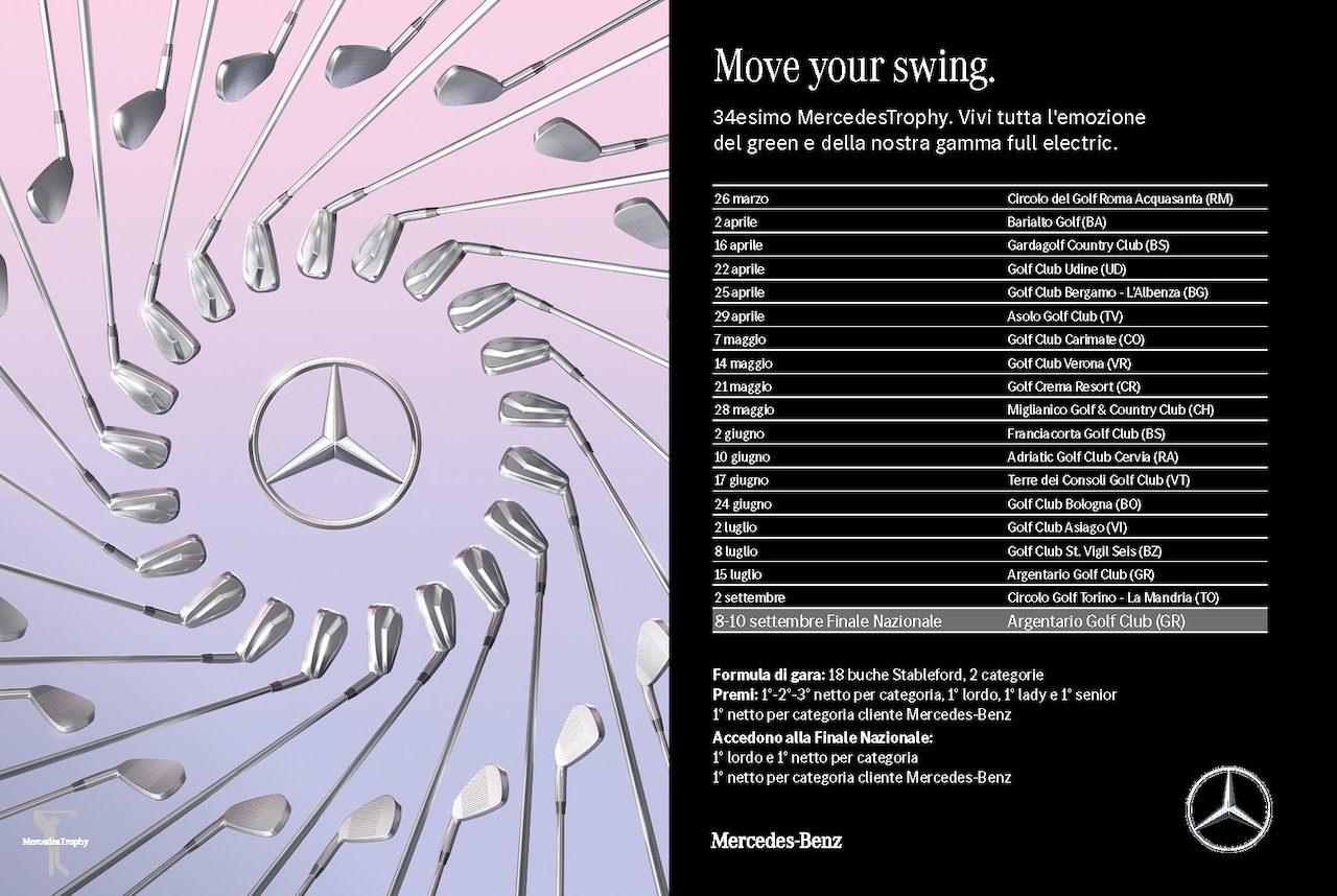 MercedesTrophy 2023: la prima tappa si terrà presso il Circolo del Golf Roma Acquasanta