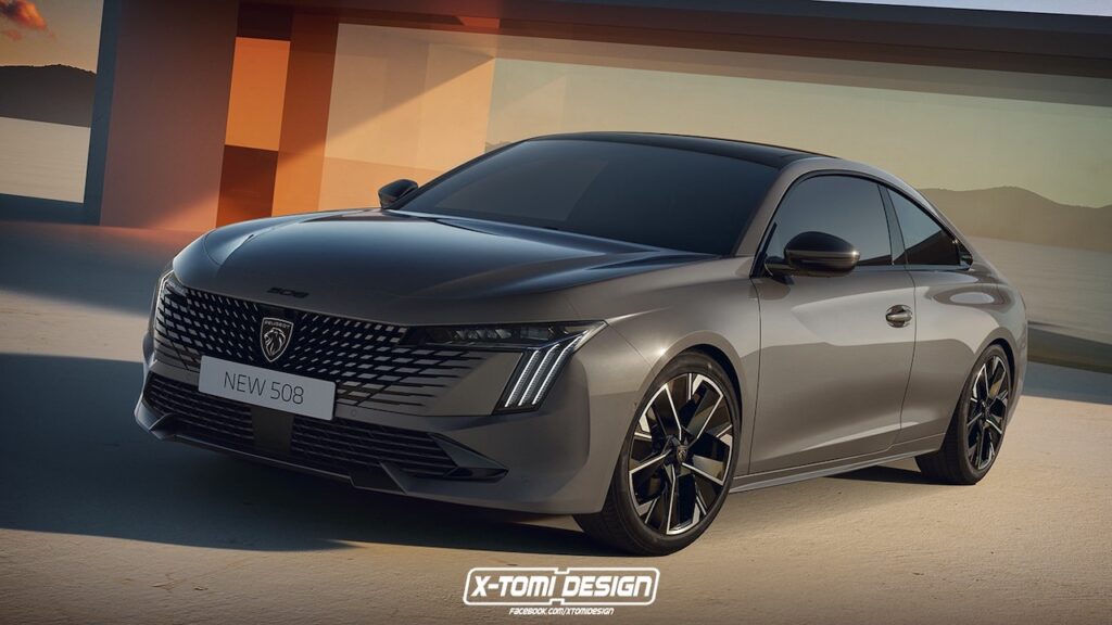 Peugeot 508: ecco come sarebbe la versione coupé [RENDER]