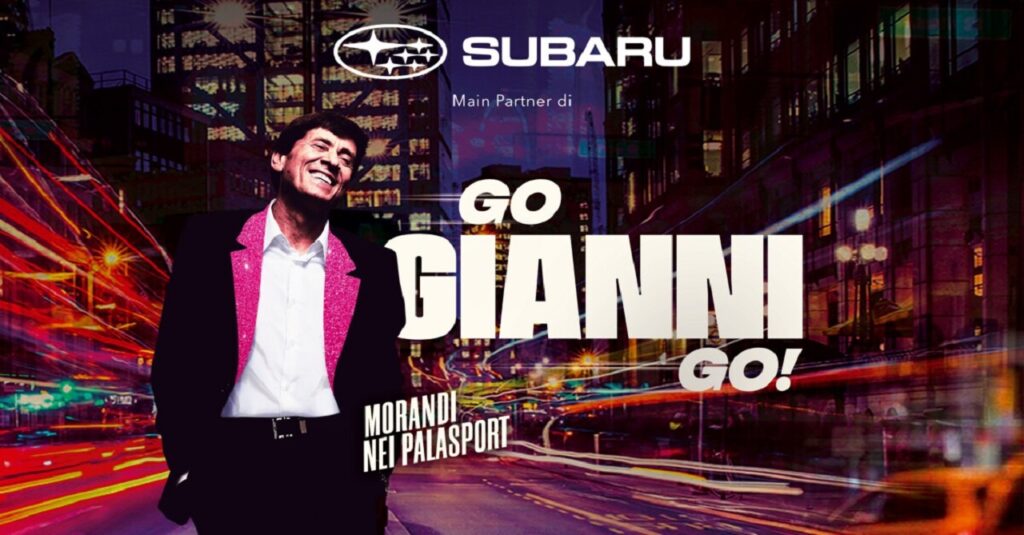 Subaru e Gianni Morandi insieme per il GO GIANNI GO tour 2023