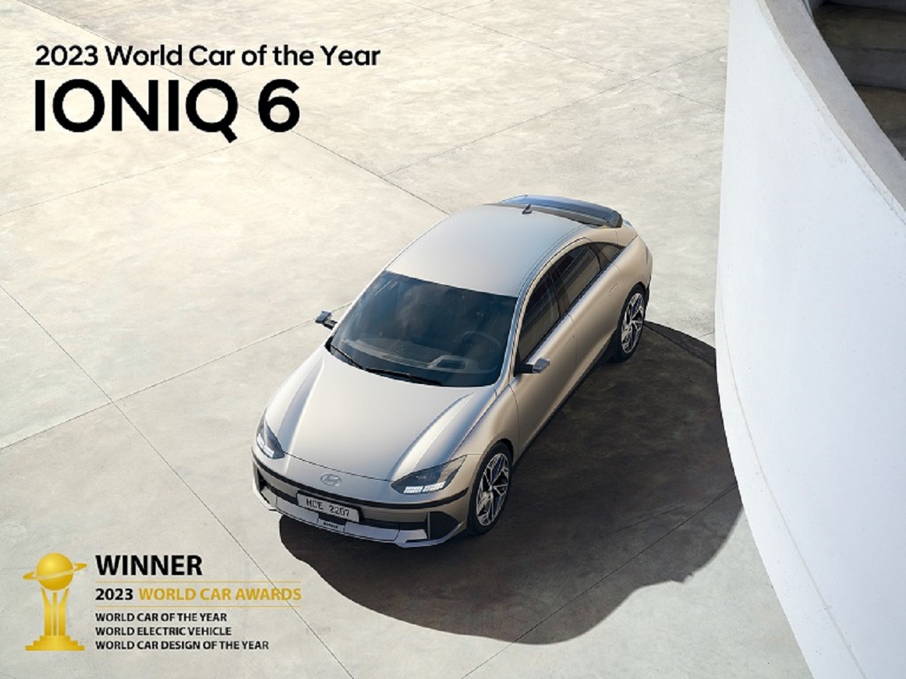 Hyundai IONIQ 6 trionfa ai World Car Awards con tre premi