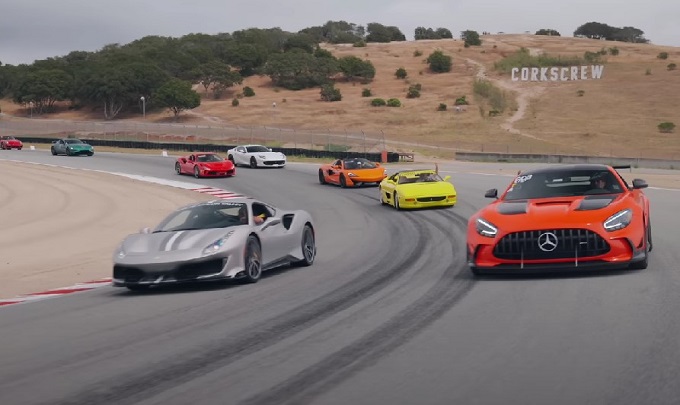 Hypercar Invitational: supercar e auto da sogno danno spettacolo in pista a Laguna Seca [VIDEO]