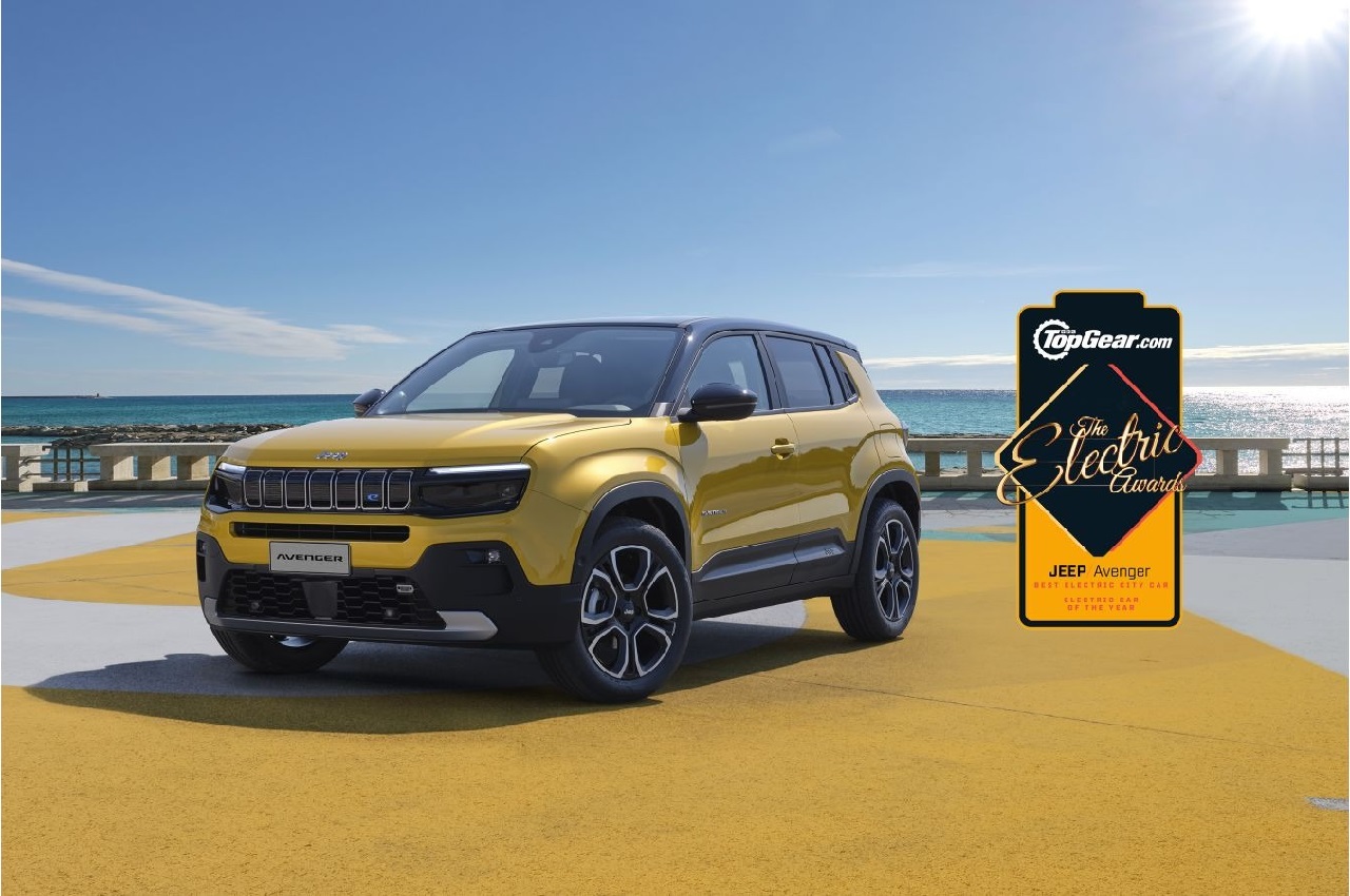 Jeep Avenger nominata “Electric Car of the Year” ai TopGear.com Electric Awards 2023