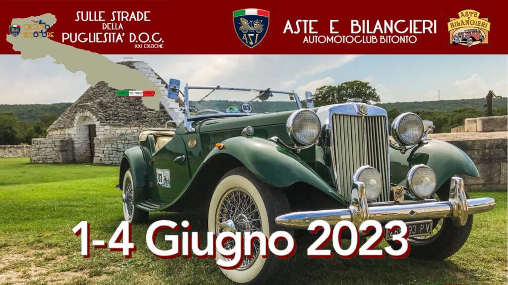 ASI Circuito Tricolore 2023 si sposta in Puglia con il raduno Sulle Strade della Pugliesità DOC
