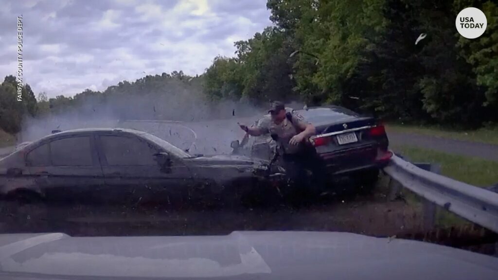 Agente di polizia miracolato in Virginia: auto gli piomba addosso durante un controllo [VIDEO]