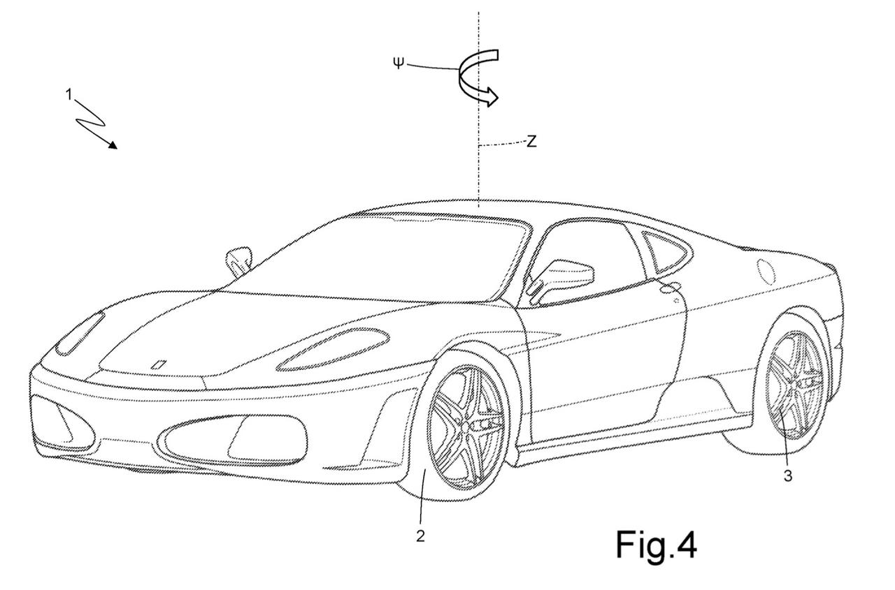 Ferrari brevetta un nuovo sistema sterzante per le ruote posteriori