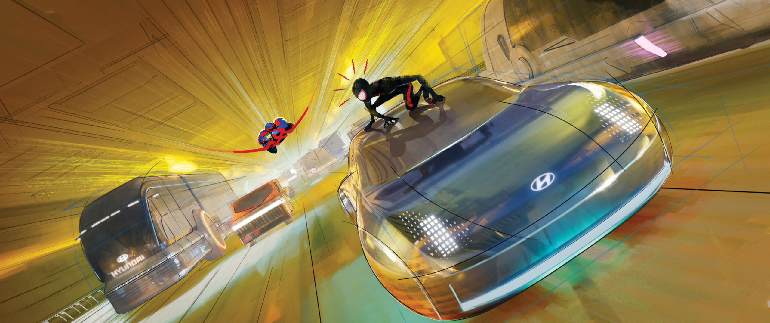 Hyundai film Spider-Man Across the Spider-Verse