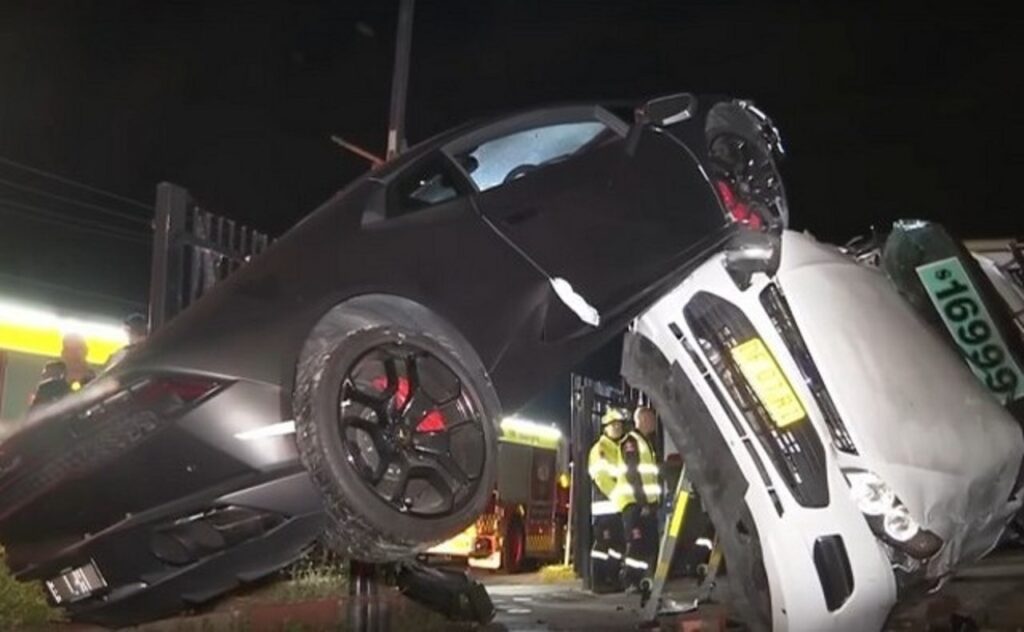 Spettacolare incidente con una Lamborghini presa a noleggio [VIDEO]