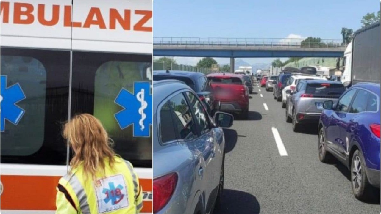 Maxi tamponamento sull’A1 fra Frosinone e Ferentino: feriti in ospedale