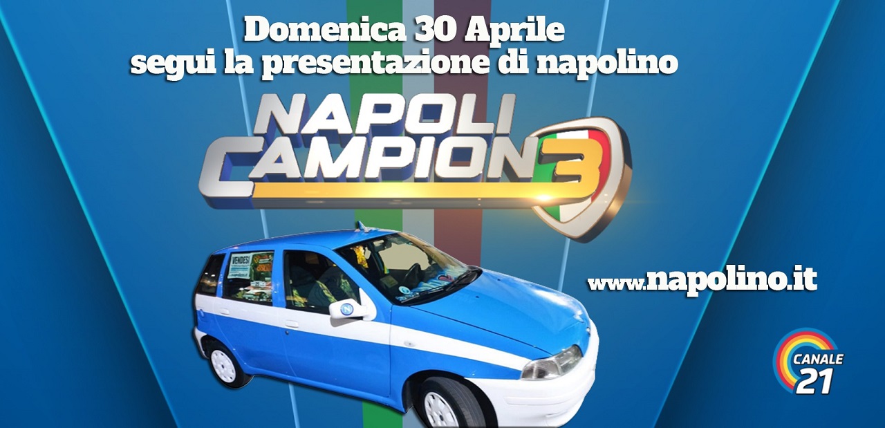 Napolino: ecco l’auto storica autografata dai giocatori del Napoli in vendita per beneficenza