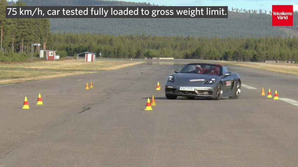 Porsche 718 Boxster supera senza problemi il test dell’alce [VIDEO]