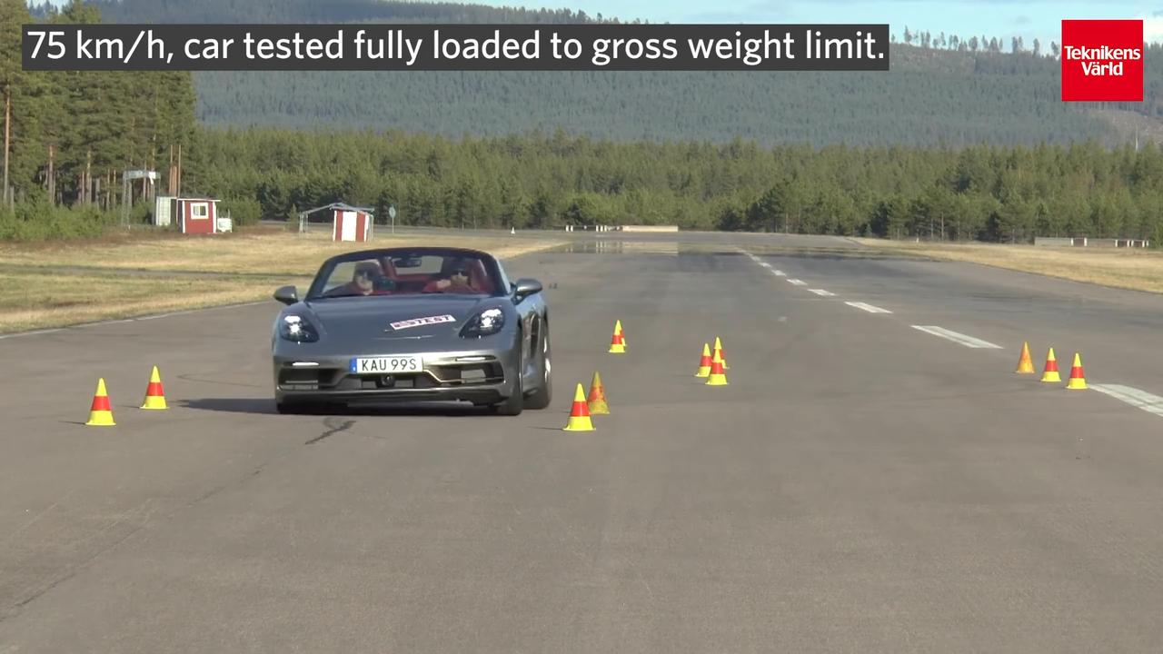 Porsche 718 Boxster test alce