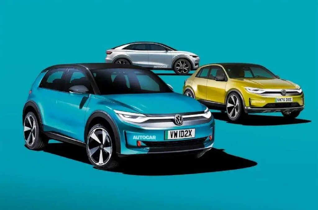 Volkswagen si prepara a lanciare un trio di nuovi SUV elettrici [RENDER]