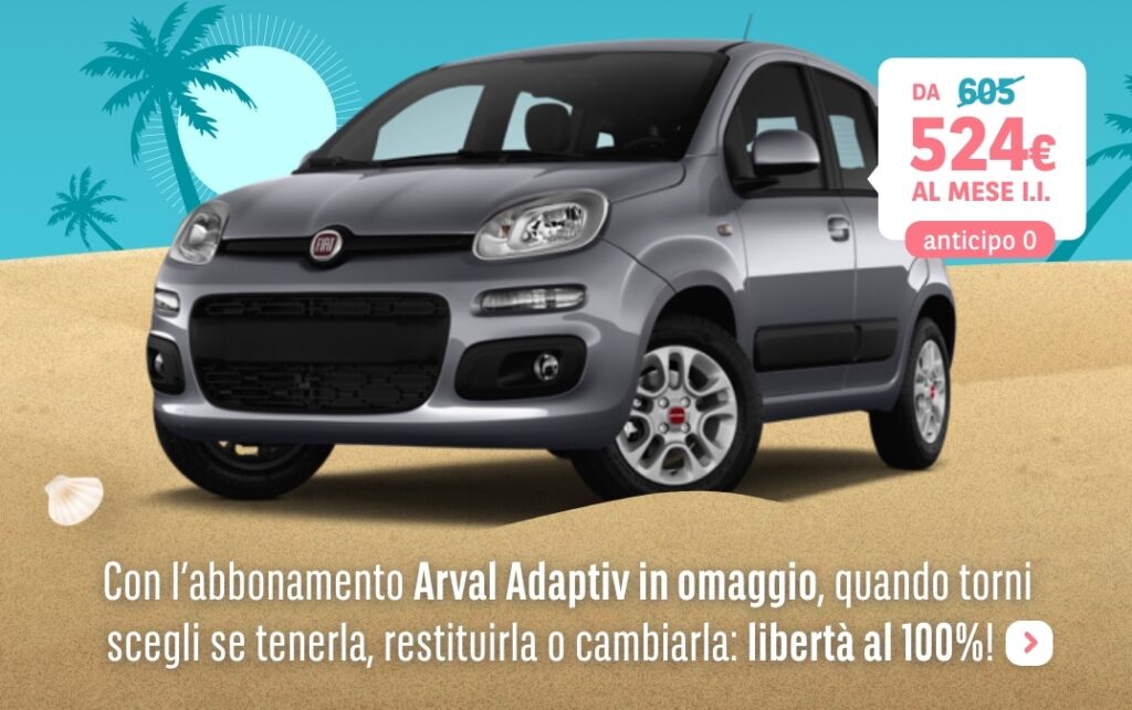 Arval Adaptive: con la promozione estiva non si paga il canone annuale