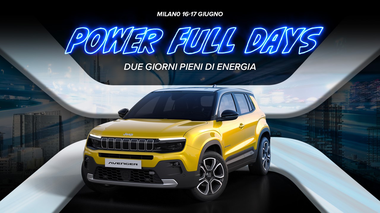 Jeep Avenger protagonista dei “Power Full Days” a Milano con Radio 105 e My Personal Trainer