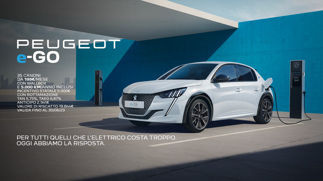 Peugeot e-GO: debutta la nuova soluzione di leasing riservata agli EV