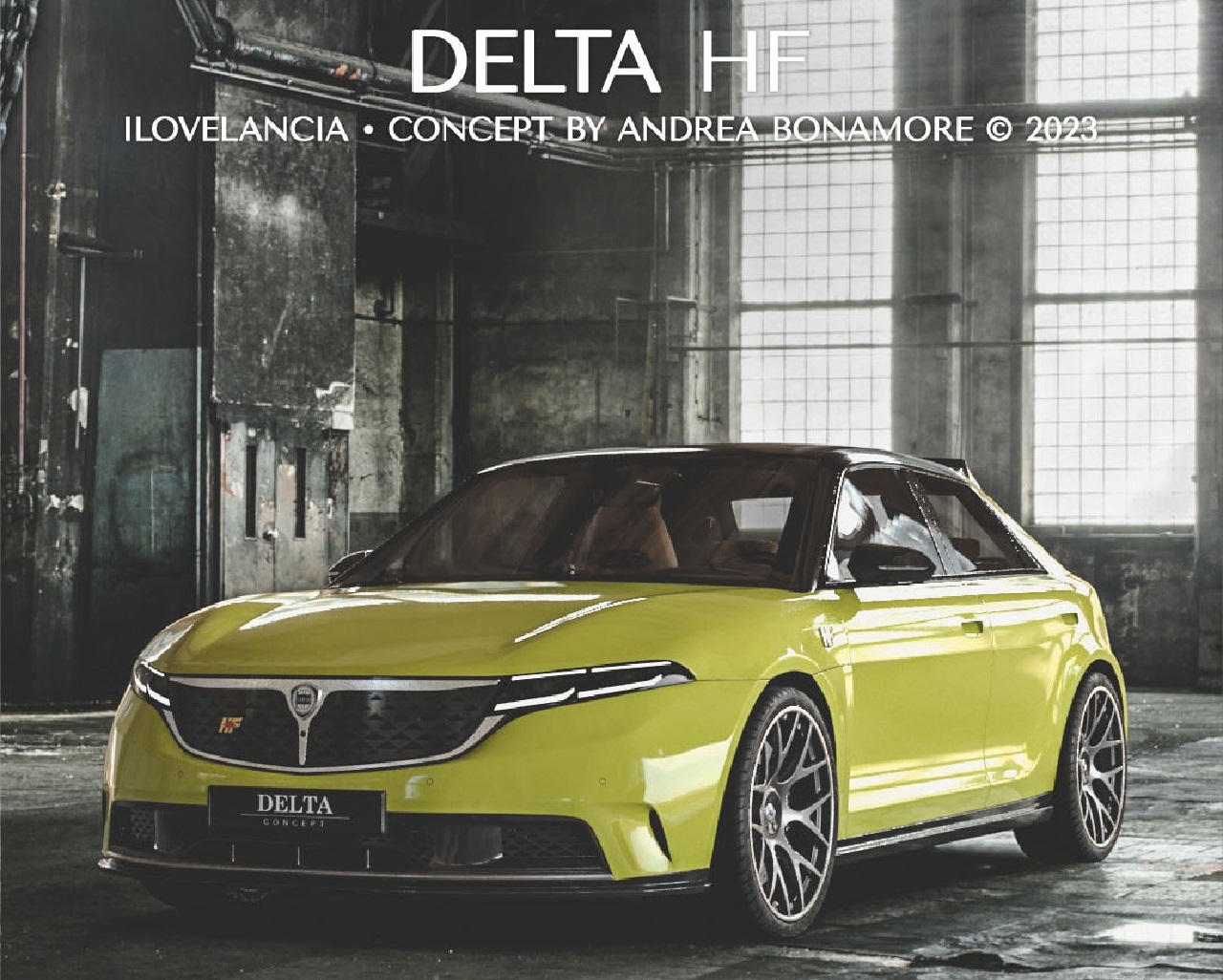 Nuova Lancia Delta HF rendering