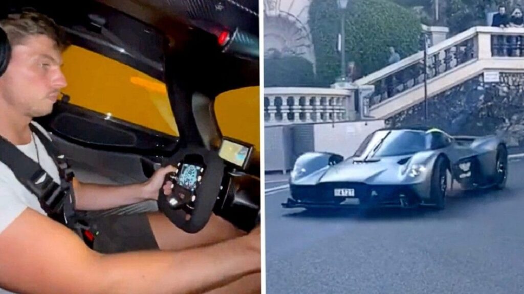 Verstappen si filma mentre supera il limite di velocità con una Aston Martin Valkyrie [VIDEO]