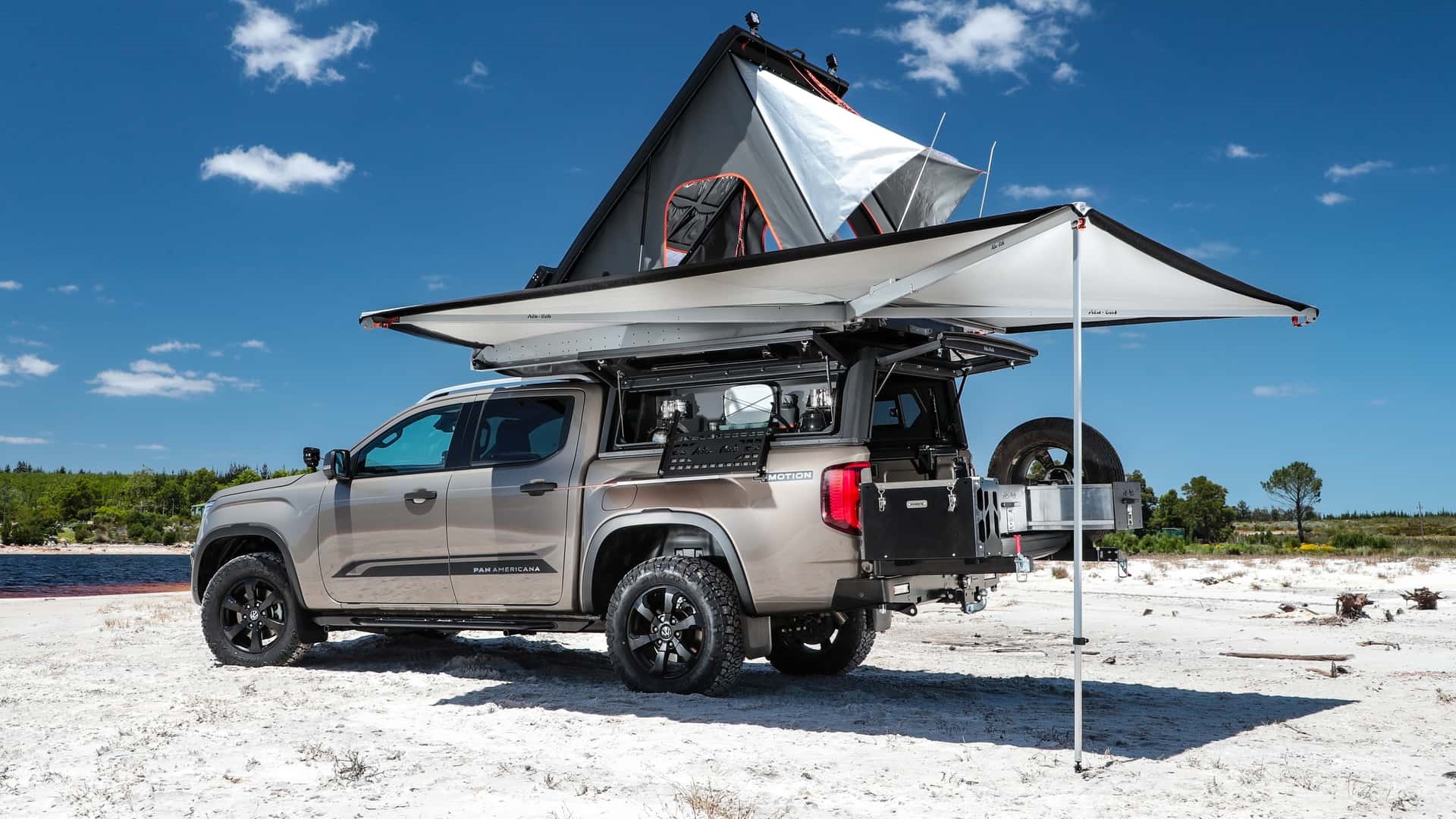 Volkswagen Amarok camper: il pick-up diventa un elegante camper