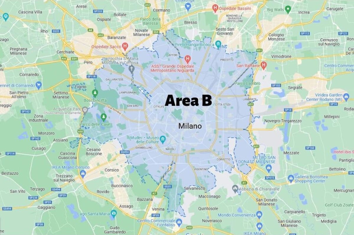 zone traffico limitato milano mappa