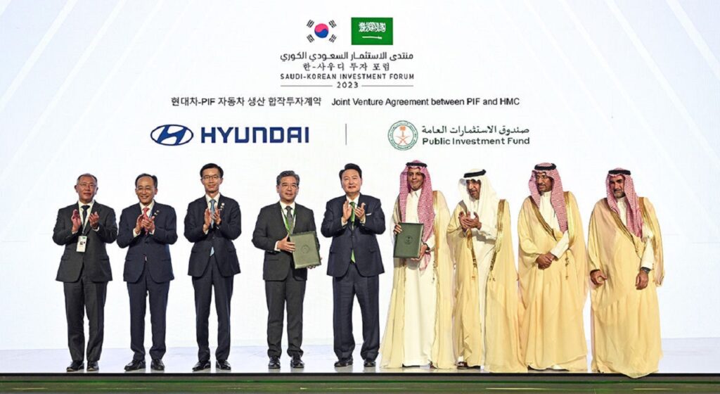 Hyundai firma accordo per la costruzione di un nuovo stabilimento in Arabia Saudita