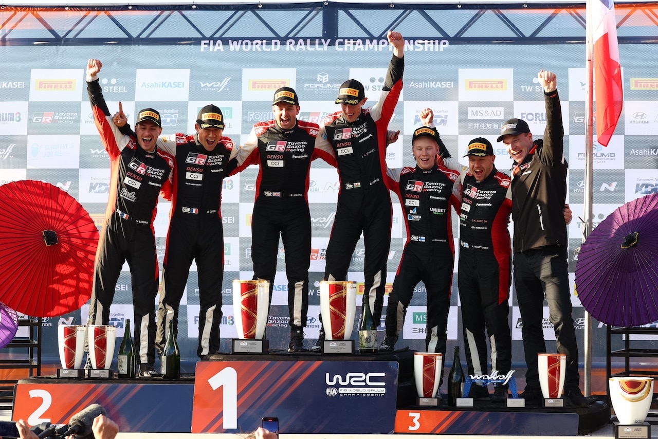 Rally Giappone podio 2023