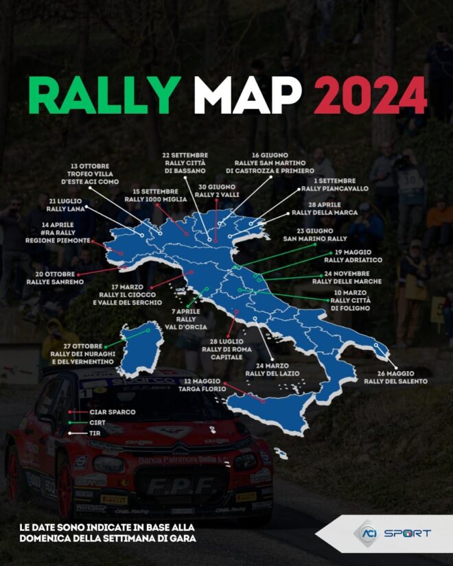 Calendari Rally 2024 - Aci Sport