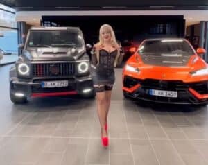 Katja Krasavice, doppio auto-regalo da 760.000 €: una Lamborghini Urus e una Brabus 800 [VIDEO]