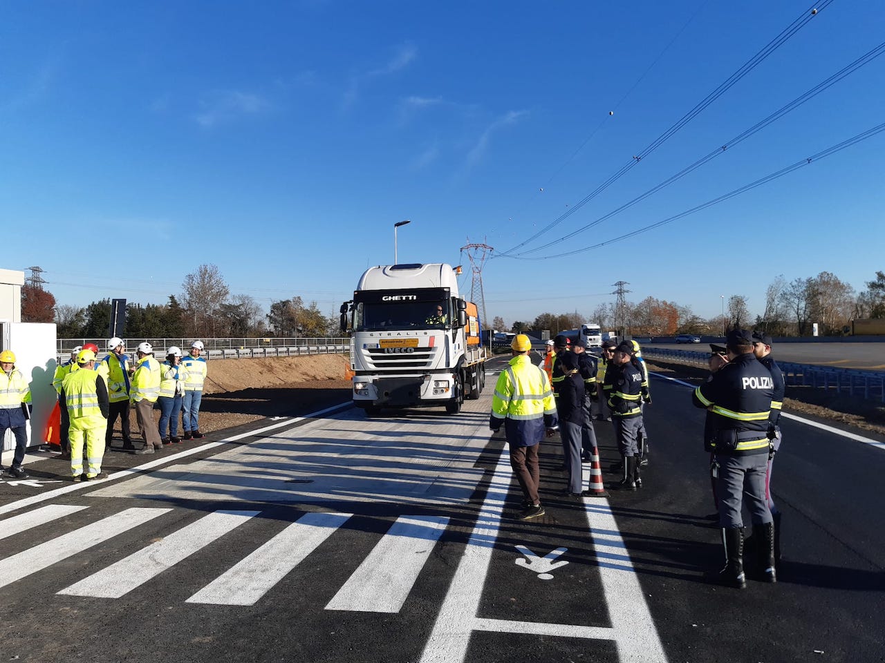 Verifica camion autostrada
