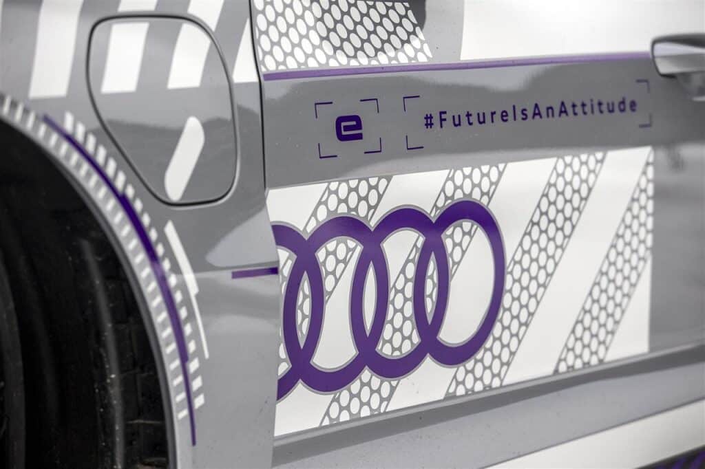 Audi RS e-tron GT ice race