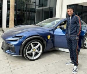 Cristiano Ronaldo, arriva una nuova supercar in garage: è la Ferrari Purosangue