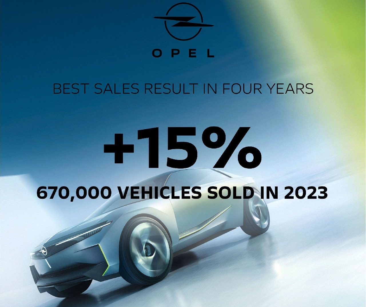 Opel aumenta le vendite globali del 15% nel 2023