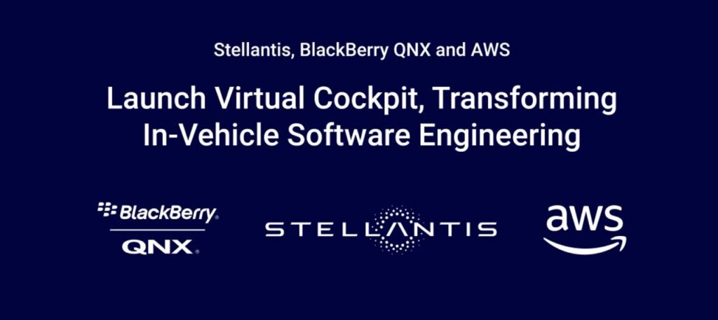 Stellantis, BlackBerry QNX e AWS lanciano il cockpit virtuale