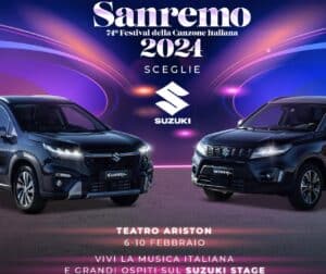 Suzuki è l’Auto del 74° Festival di Sanremo