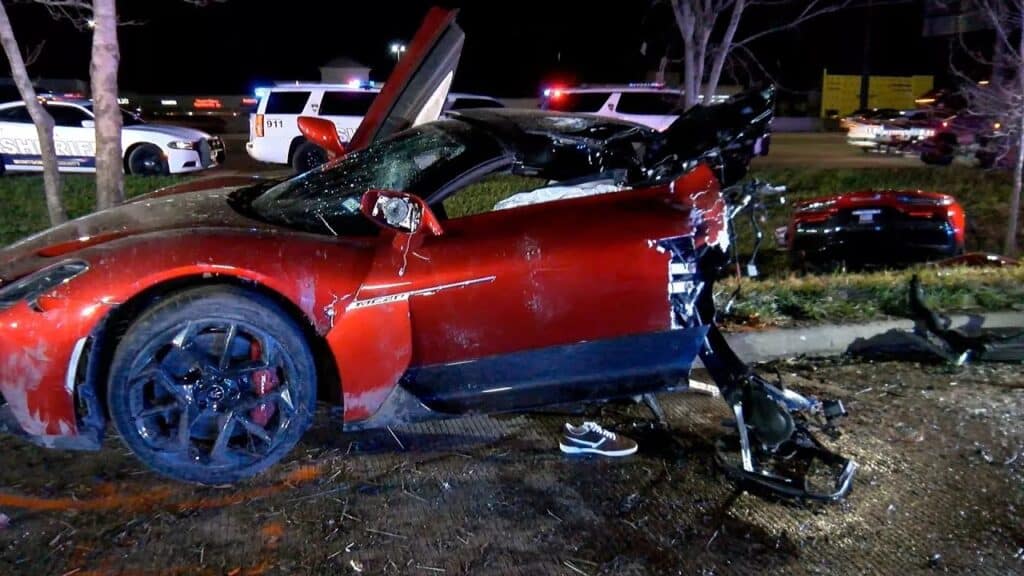 Maserati MC20 Cielo tagliata a metà in un incidente mortale a Houston [VIDEO]