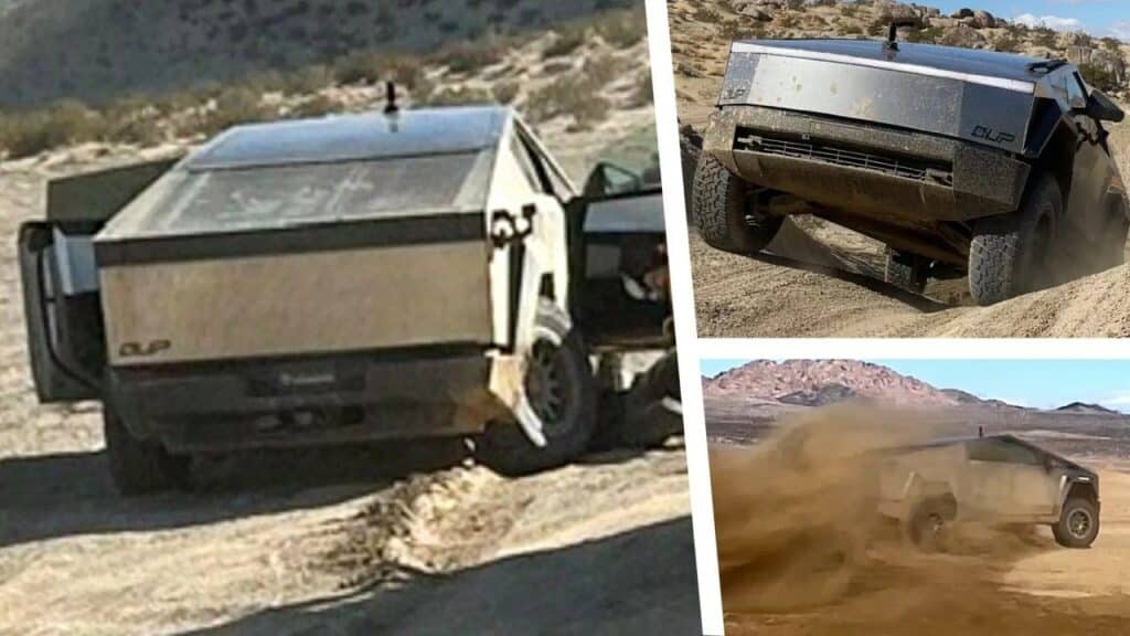 Tesla Cybertruck si guasta durante un test fuoristrada nel deserto